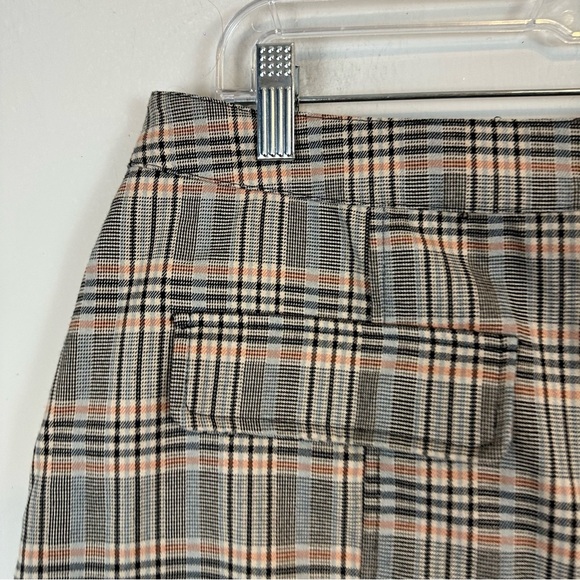 Urban Outfitters | Tan Plaid Button Front Mini Skirt Size Large - Picture 4 of 6